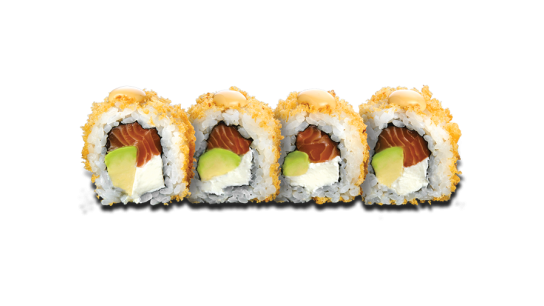 PHILADELPHIA SALMON, AVOCADO AND CRISPY TEMPURA 4 PCS.