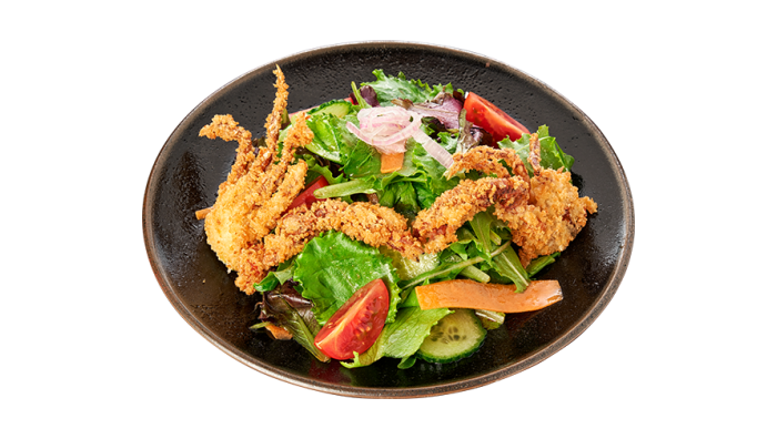 SALAD WITH CRISPY CRAB